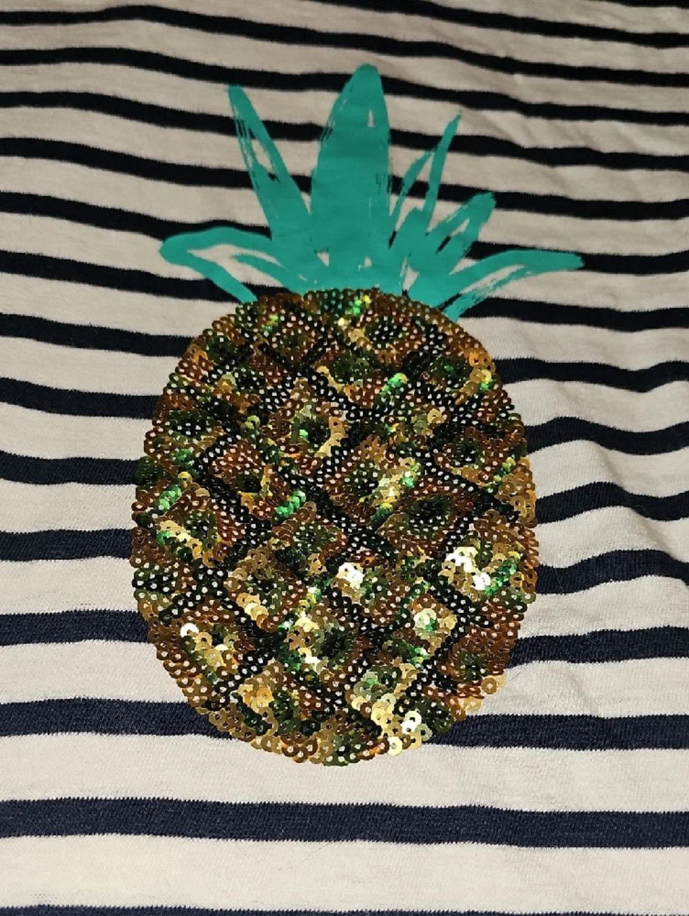J. Crew Pineapple Sequin Tee - Picture 3 of 6
